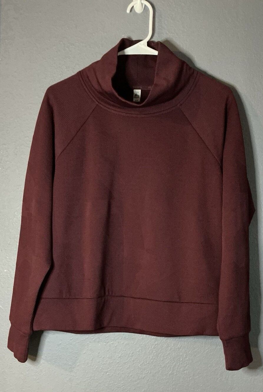 RBX Active Women's Soft Plush Fleece Funnel Cowl Neck Pullover Sweatshirt Yoga